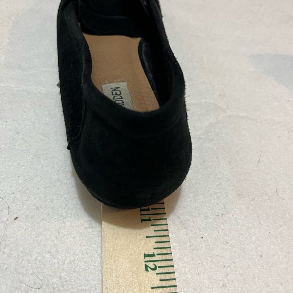 Steve Madden Womens Slip On Loafers Suede Size 10 Black - Picture 12 of 13